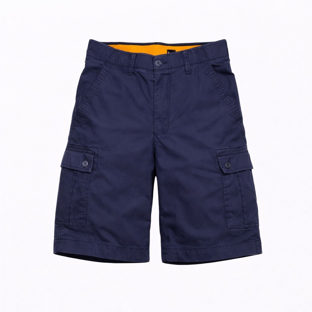 Wear First Mens Cargo Shorts Navy Orange Size 30x11